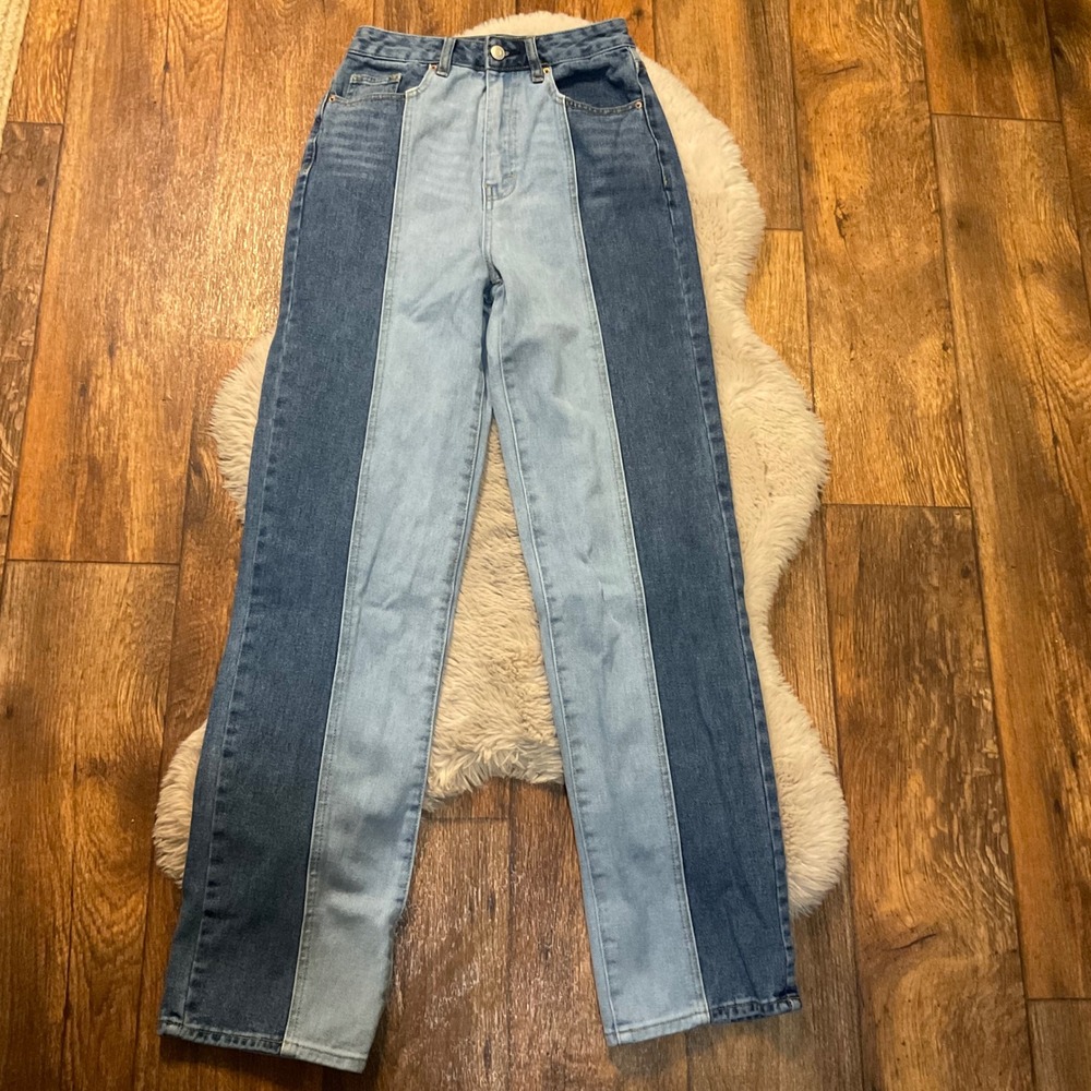 Pacsun 90's Boyfriend Denim Jeans Size 26 Two Tone Womens